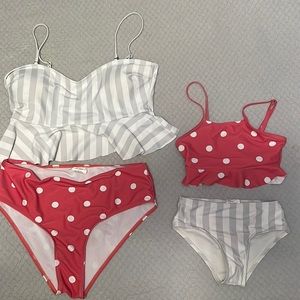 Mom/daughter matching suits from Pat Pat